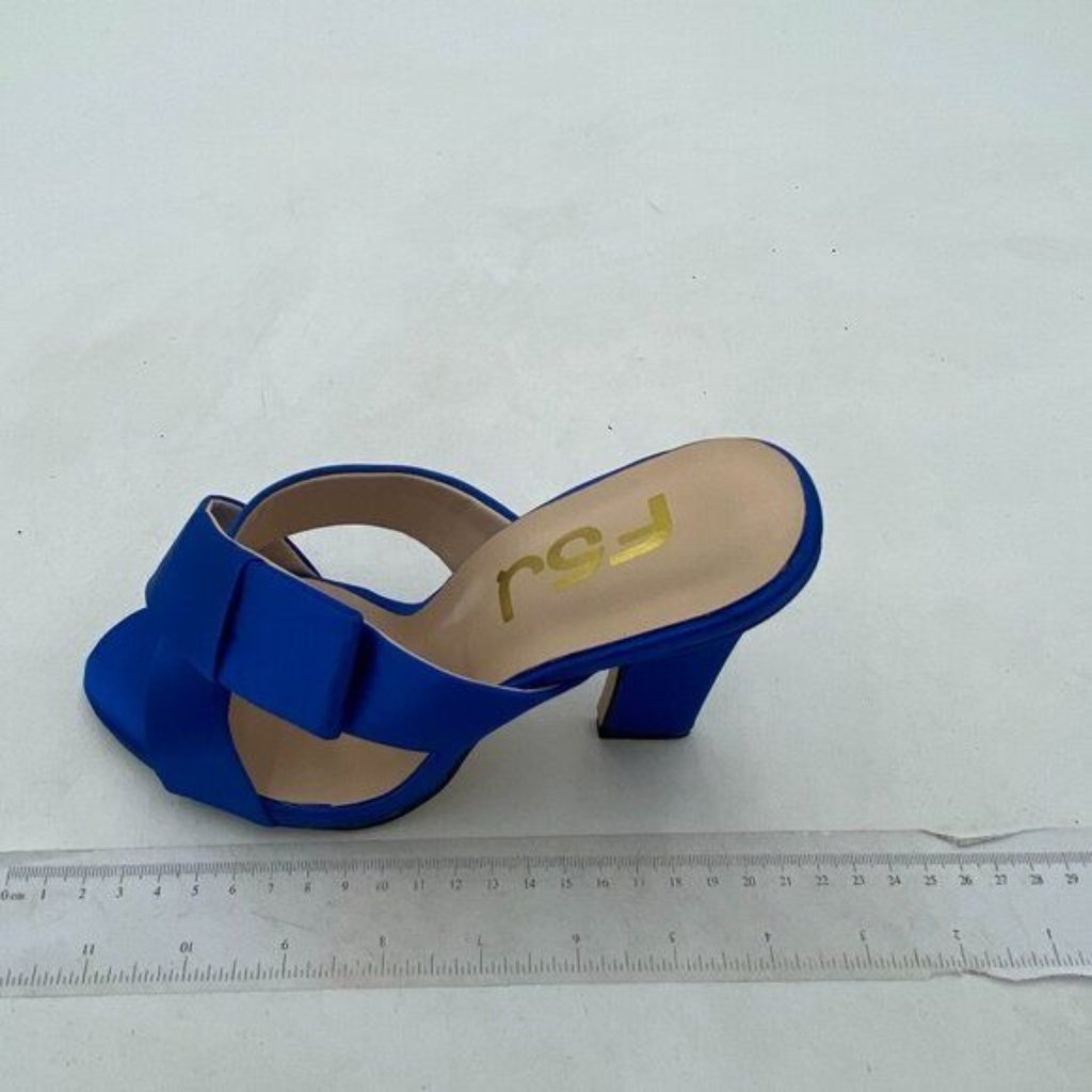 Fsj Women Chunky High Heels Open Toe Slide Sandals Cross Strap Summer Mules Shoe